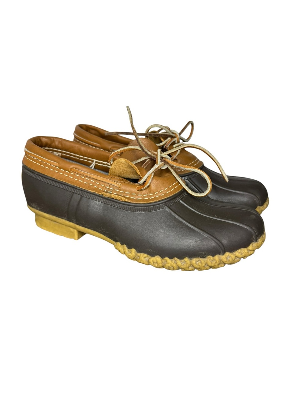 L.L.Bean Bean Boot Rubber Mocs Women’s 8 M Tan‎ Brown
